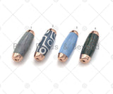 Large Natural Tibetan Agate Barrel Shape Spacer Beads, sku#U1003