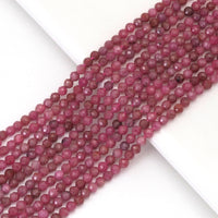 Genuine Rhodochrosite Round Faceted Small Beads, Sku#U1733