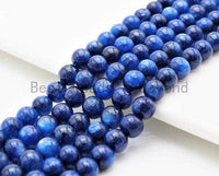 High Quality Natural Kyanite beads, 5mm/6mm/7mm/8mm/10mm Smooth Round Blue Gemstone Beads,15-16inches strand, SKU#U333