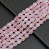 10-11mm Oval Morganite Beads, Sku#U1892