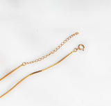 Gold Dainty Thin Serpentine Chain Necklace, sku#ZX68