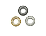 CZ Round Tire Charm, Sku#Y633