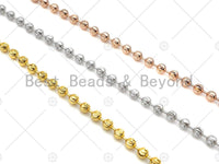 18K Gold/Silver 4mm Solid Lantern Style Chain by yard SKU#67