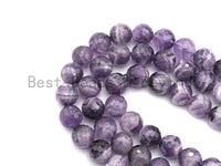 High Quality Natural Dog Teeth Amethyst, Round Faceted 6mm/8mm/10mm,sku#U484