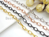 7x11mm Oval Link Chain by Yard, Gold Silver Rose gold Gunmetal Chain, Oval Linked Chain, Wholesale Bulk Chain for Jewerly Making,sku#E515