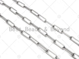 Non-tarnish Stainless Steel Paper Clip Chain, 7x19mm, Antique Silver Color Unfinished Jewelry Chains, Wholesale Chain,sku#A101