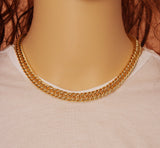 Franco Link Chain Necklace Bracelet, sku#EF188