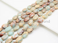 Quality Natural African Opal Flat Oval Smooth Beads, 8x10/10x14mm African Opal beads, Gemstone Beads, 15.5inch strand, SKU#U315