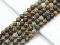 Genuine Green Opal Round Smooth Beads, Sku#U1370
