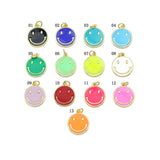 Colorful Cute Smiley Face Shape Charm, LK275