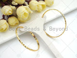 Gold Twisted Large Hoop Earrings, Sku#J299