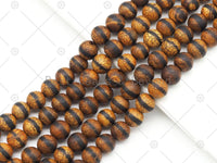 Brown Agate with One Line Beads, SKU#U1197