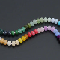 Natural Roundelle Gemstone Rainbow necklace, SKU# EF76