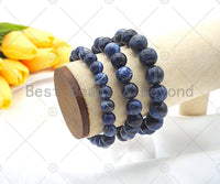 Blue Sodalite Stretchy Bracelet, Sku#EF31