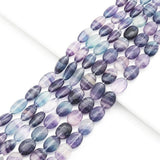 Genuine Fluorite Smooth Oval Beads, 13x17mm/10x20mm. Sku#U1560