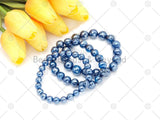 Mystic Blue Agate Stretchy Bracelet