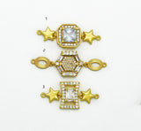 CZ Gold Charm, Sku#M410