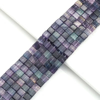 Genuine Fluorite Smooth Cube Beads, 9mm, Sku#U1567