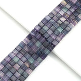Genuine Fluorite Smooth Cube Beads, 9mm, Sku#U1567