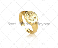 Smiley Face Adjustable Ring, Sku#X201