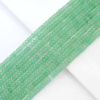 Green Aventurine Smooth Rondelle Beads, Sku#U1783