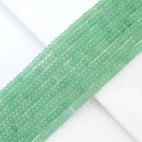Green Aventurine Smooth Rondelle Beads, Sku#U1783