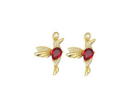 CZ Bird Pendant, Sku#LK597
