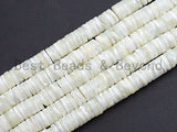 Quality Natural Mother of Pearl Heishi beads, Mother of pearl, Pearl beads, White Heishi Beads, 2.5x4mm/2.5x6mm/2.5x8mm, sku#T117