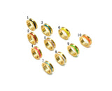 Large Hole Enamel Round Spacer Beads, Sku#LK654