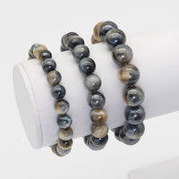 Mystic Golden Blue Tiger Eye Stretchy Bracelet, Sku#EF431