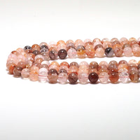 Genuine Red Hematoid Quartz Round Smooth Beads, 6mm/8mm/10mm, Sku#U1598