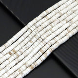 White Turquoise Heishi Beads, Sku#U1834