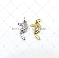 CZ Woodpecker Charm, Sku#JD11