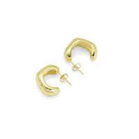 Gold Chunky Geometry Earrings, Sku#Y797