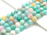 High Quality Morganite Amazonite Beads, 8mm/10mm/12mm Round Smooth Amazonite Beads, Sku#U801