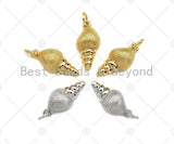 CZ Micro Pave Sea Snail Pendant/Charm, sku#L412