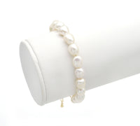 Freshwater Pearl Choker Necklace and Bracelet, Sku#EF250