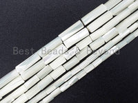 High Quality White Mother of Pearl, Mop Shell, White Shell, Cylinder/Tube Smooth Beads,3x4mm/3x5mm/4x8mm/4x13mm, 15inch strand, sku#T34