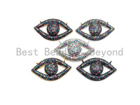 Rainbow CZ Micro Pave Eye Pendant,sku#F676