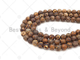 Natural Tibetan Brown Agate with Eye Beads, Dzi Eye Agate Beads, 8mm/10mm Tibetan Round Smooth Agate,15.5" Full Strand, Sku#U1107