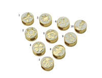 Whtie Enamel Spacer Beads, Sku#LK579