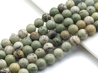 Natural Pine Jasper, Round Smooth 6mm/8mm/10mm/12mm, 15.5" Full Strand, sku#U630c