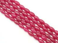 Natural Oval faceted Ruby Jade Beads, Ruby Jade, Sku#U1434