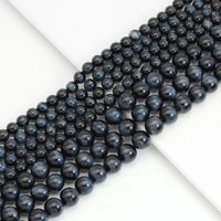 Genuine Blue Tiger Eye Round Smooth Beads, Sku#U1949