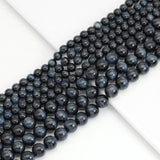 Genuine Blue Tiger Eye Round Smooth Beads, Sku#U1949