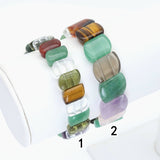 8x14mm/12x17mm Rectangle Stretchy Bracelet, Sku#U1989