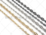 High Quality Hand Made  Anchor / Mariner Gold Chain, 18K Real Gold Plated Chain, Wholesale bulk Chain, 5x8mm, sku#M325