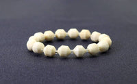 Ivory Jade Stretchy Bracelet, Sku#EF102