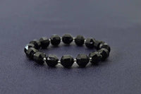 Black Onyx Double Point Stretchy Bracelet,Sku#EF105