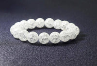 Crack Quartz Stretachy Bracelet, Sku#EF96